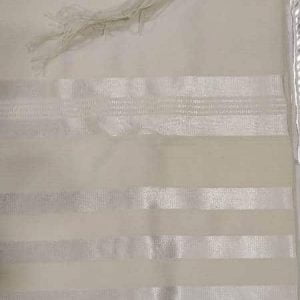 טלית ברק לבן לבן