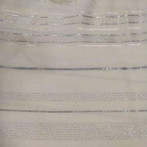 טלית גולן לבן כסף