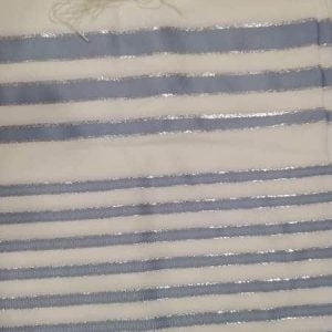 טלית נוטה אור תכלת כסף