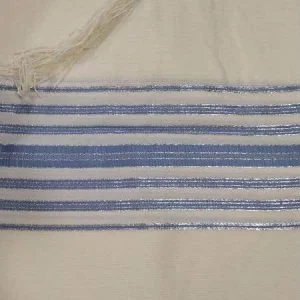 טלית סופר חרמונית תכלת כסף