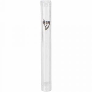 מזוזה פלסטיק עם פקק סיליקון